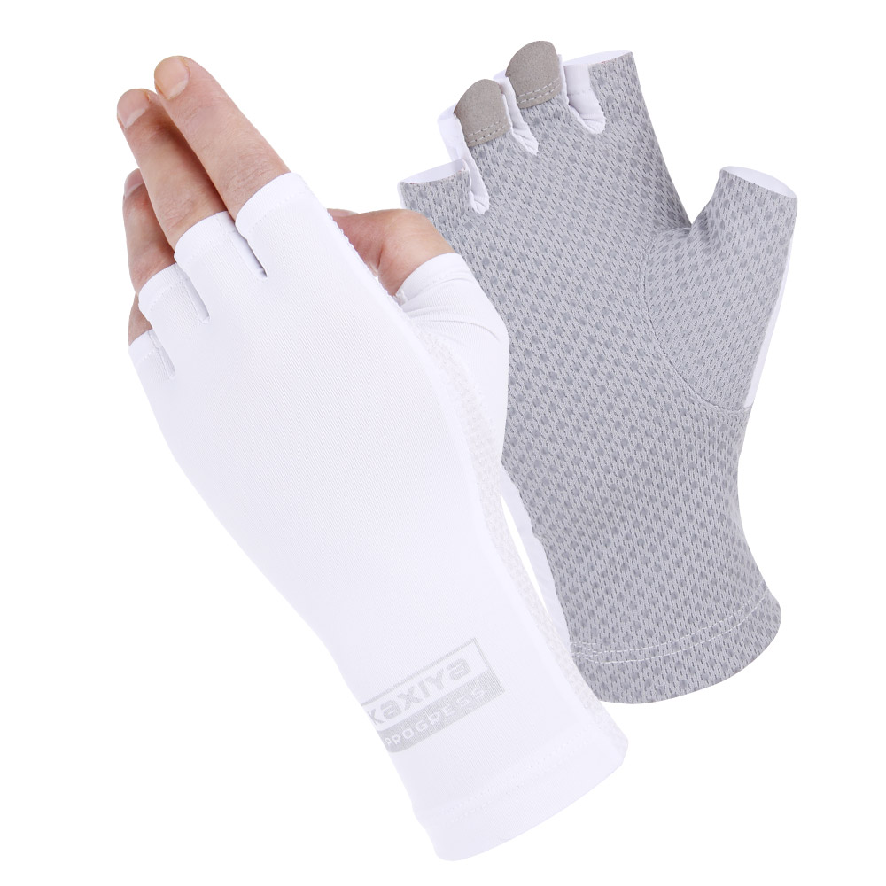 카시야 쿨 실리콘 양손 캐디용 네일 반장갑 자외선차단 파크골프 운전 낚시 등산 스포츠 쿨장갑, 남성용 7,900원