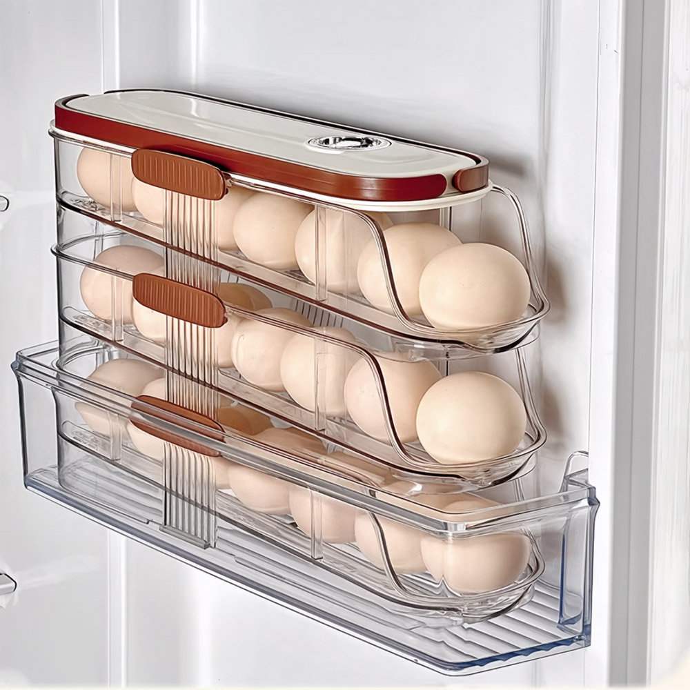 헬로제인 슬라이딩 계란 정리함 보관함 트레이, 투명, 1개 15,900원