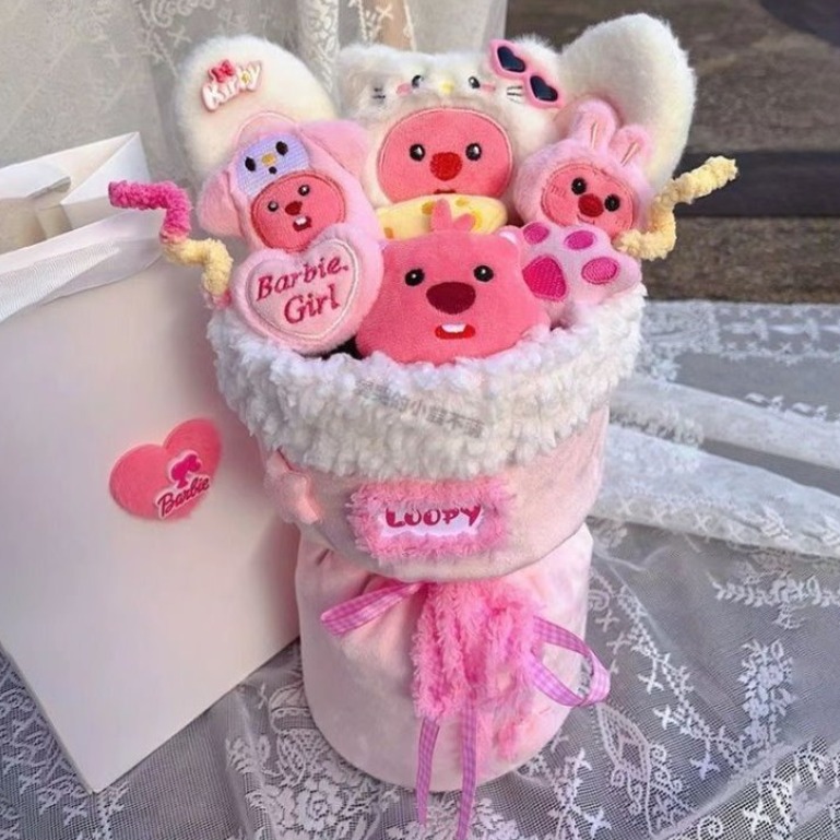 캐릭터 인형 꽃다발 8종 화이트 발렌타인데이 어린이날선물 20,610원