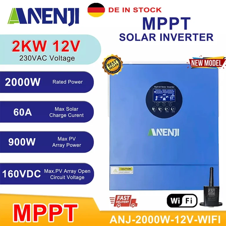 6KW 2KW 하이브리드 태양광 인버터 48V 12V MPPT 230V 순수 사인파 광전지 내장 120A 60A 충전 컨트롤러 293,200원