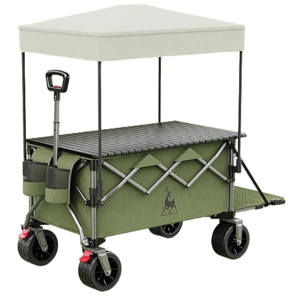 CamYo 테이블 캠핑카트 수납포켓 2개 1/3 폴딩웨건 어닝 무료증정 웨건 카트 후면개방 202,000원