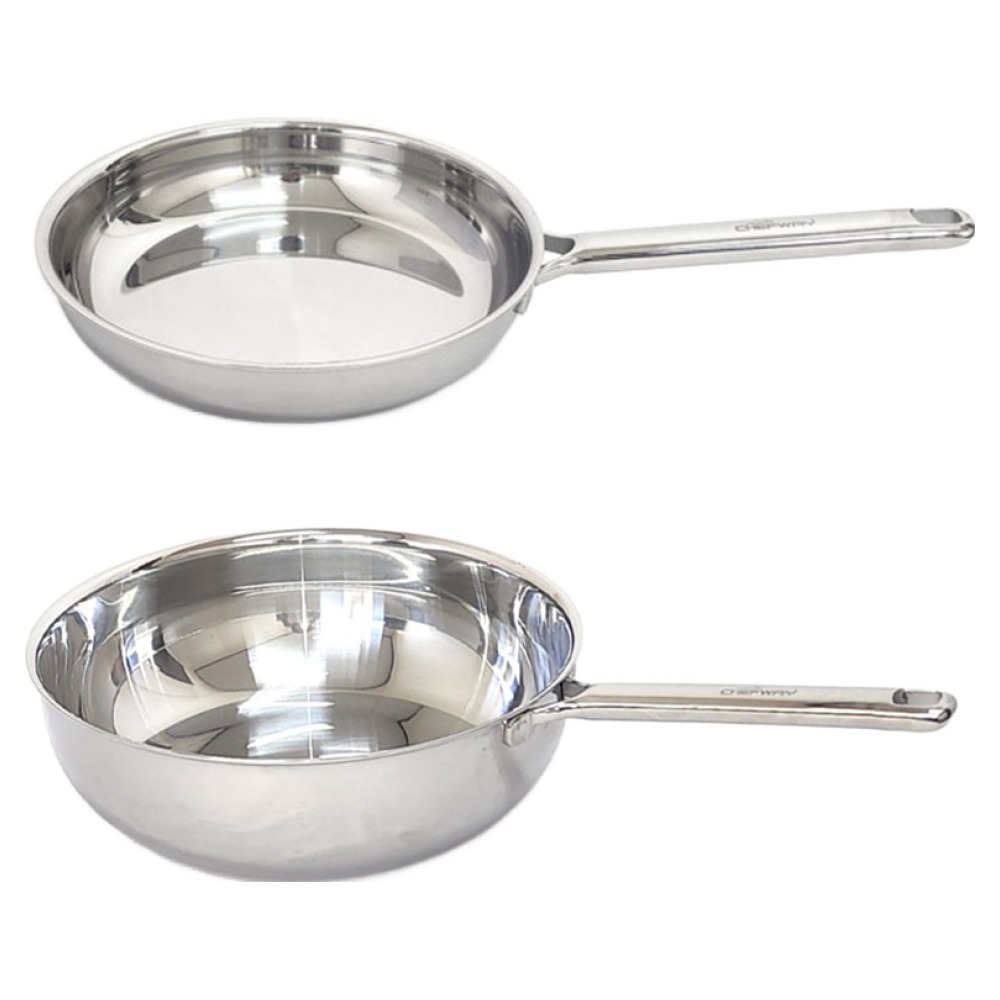 쉐프웨이 인덕션 무연마제 통5중 스테인레스 팬 세트 2개 157,500원