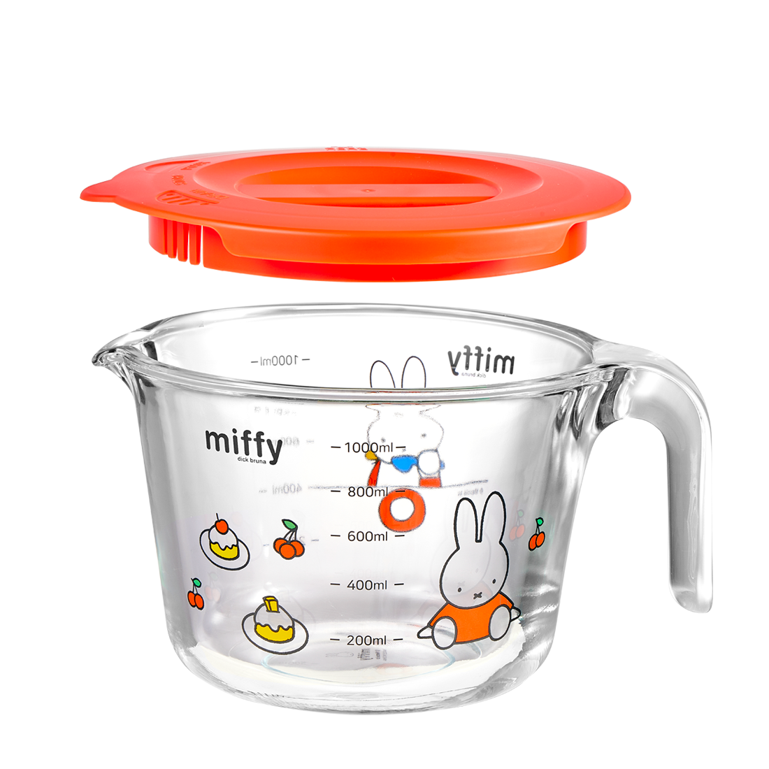 [EJIRY] 에지리x미피 내열유리 계량컵 L 1000ml (+뚜껑) 17,900원