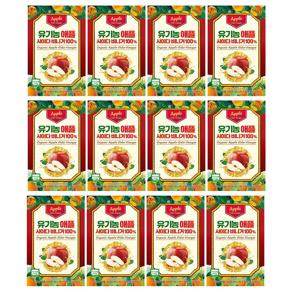 유기농 애플사이다비니거 100% 스페인 리쥬엑스 애사비 스틱 한미양행제조, 12박스, 225g 118,390원