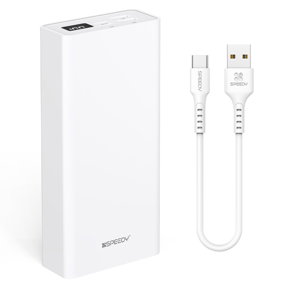 스피디 슬림핏 대용량 보조배터리 30000mAh +C타입 케이블 17,900원