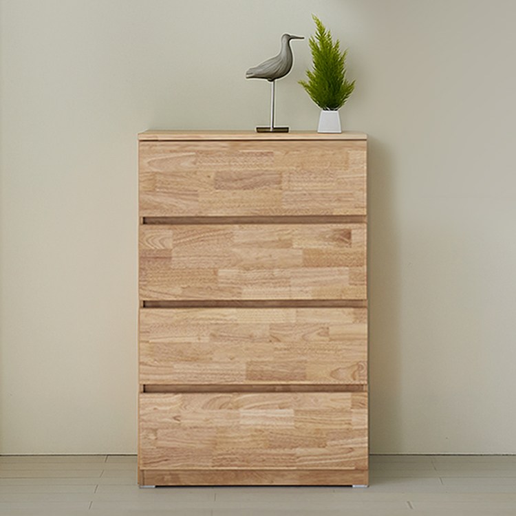 4단 서랍장 러버 원목 800 팀버스리빙 (원색) 199,000원