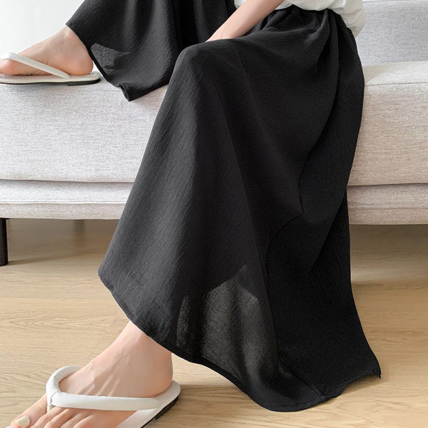 씨엔와우 여성용 여름 밴딩 플레어 와이드 빅스이즈 치마바지 19,700원