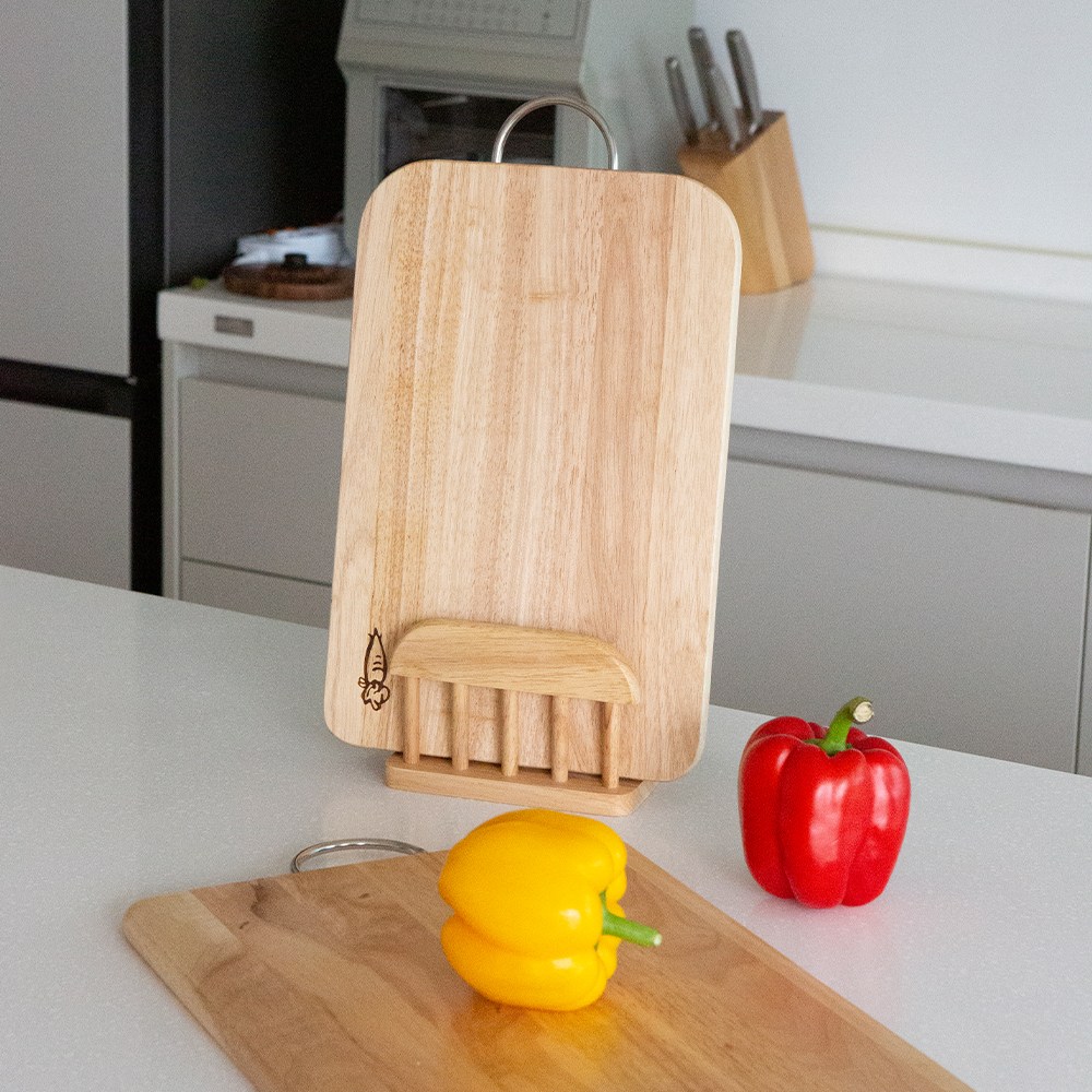 모노먼트 스텐손잡이 원목 도마 2p 세트 19,000원