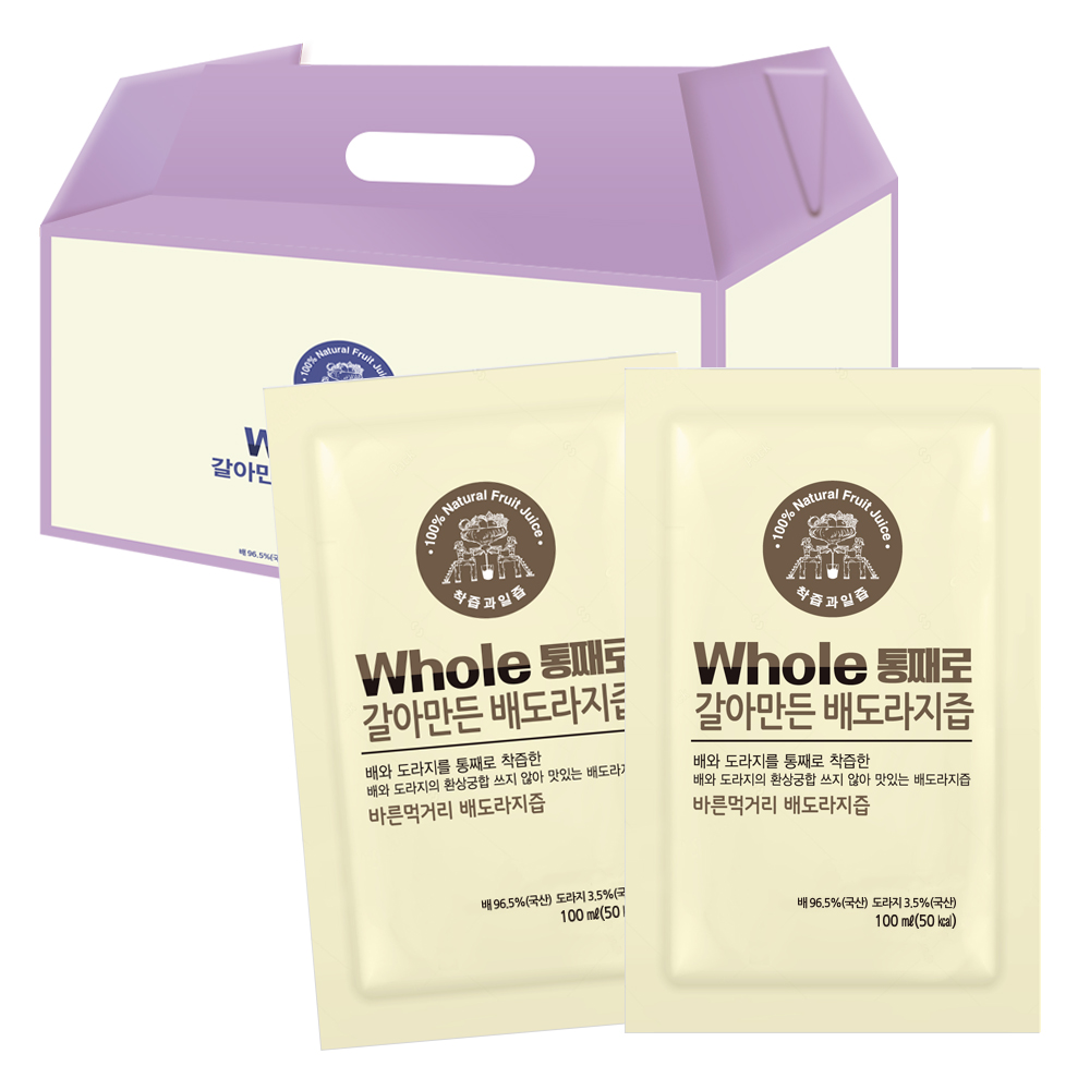 통째로 갈아만든 진짜 배도라지즙 일반파우치 50p 28,400원