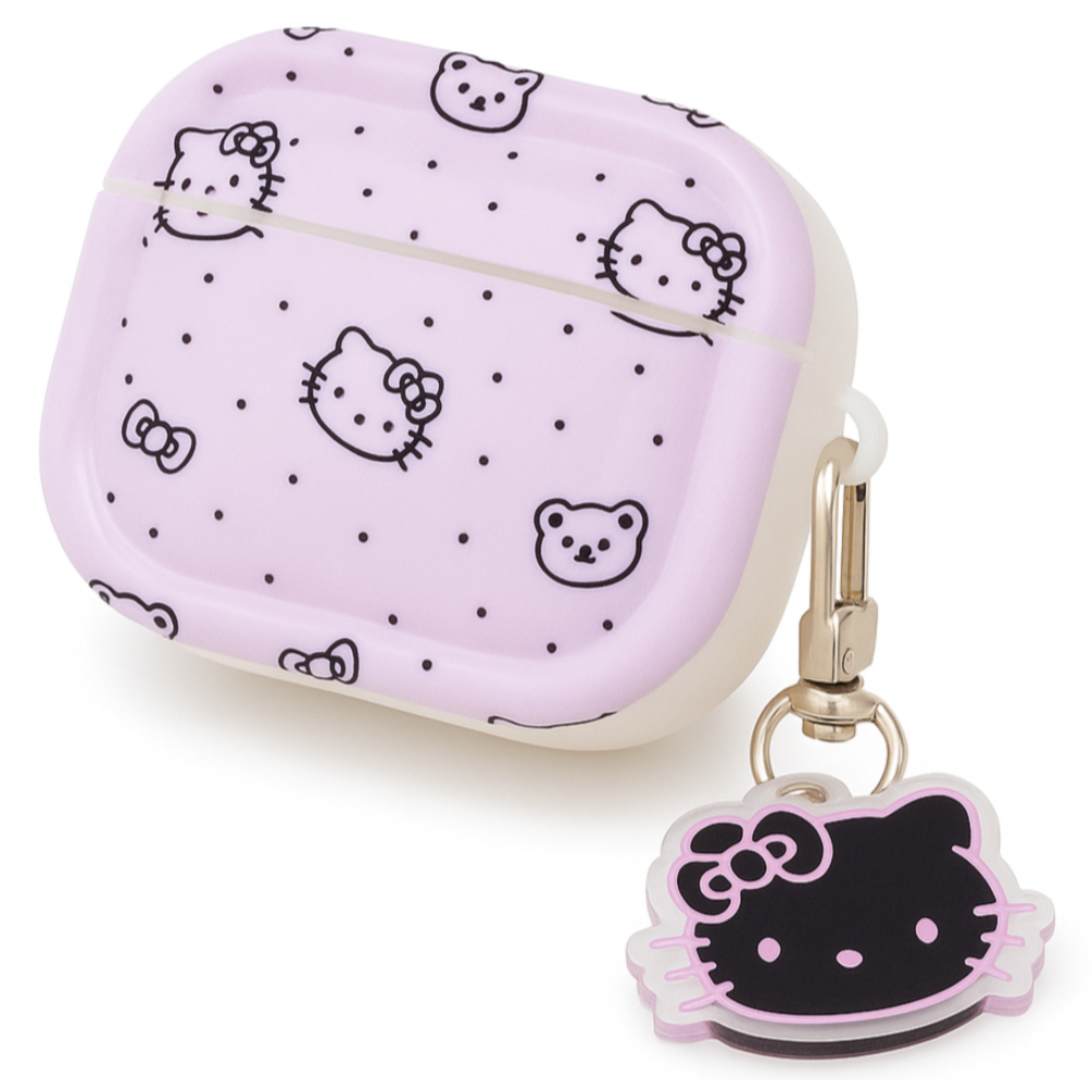 베이비핑크 키티 에어팟케이스 키링 세트, 에어팟4세대, 1개 12,900원