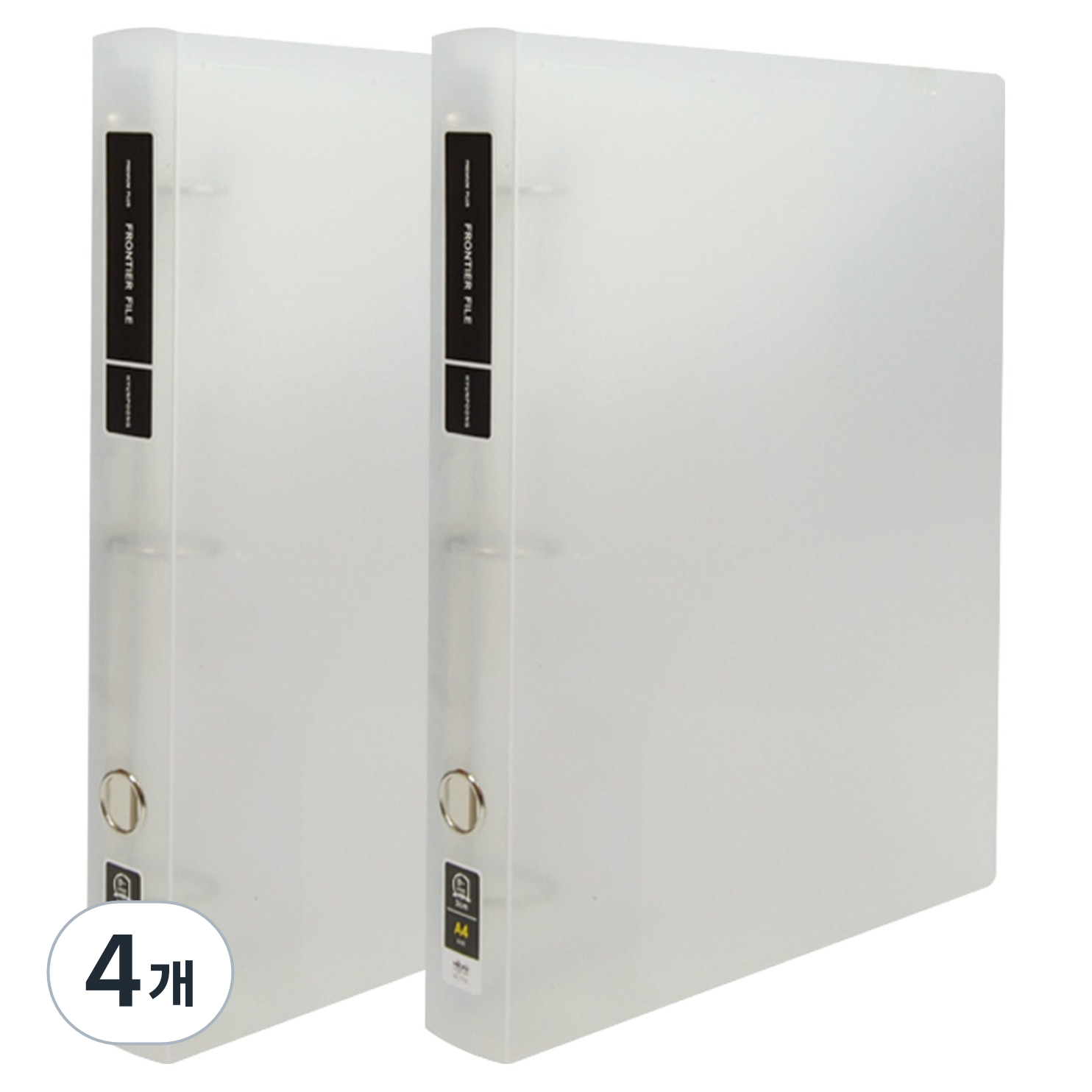 마이다스 투명 프론티어 프리미엄 A4 D링 바인더 3공 3cm, 백색, 4개 16,900원