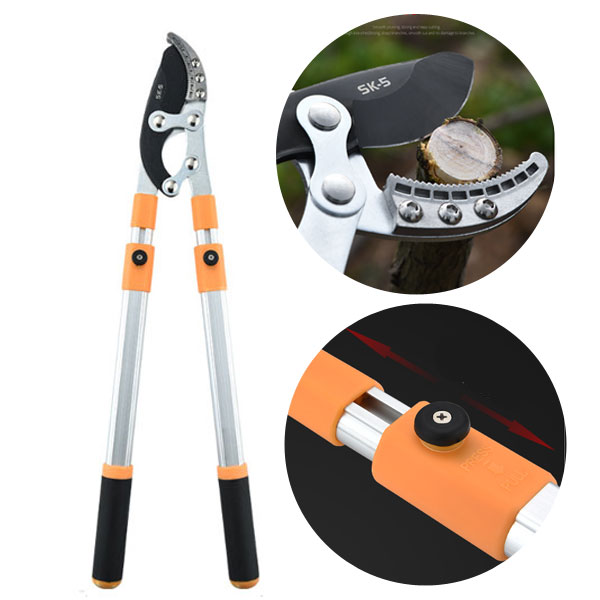 진성 sk-5 대형 5단 길이조절 양손 전지가위 전정가위 조경 원예용품 26,900원