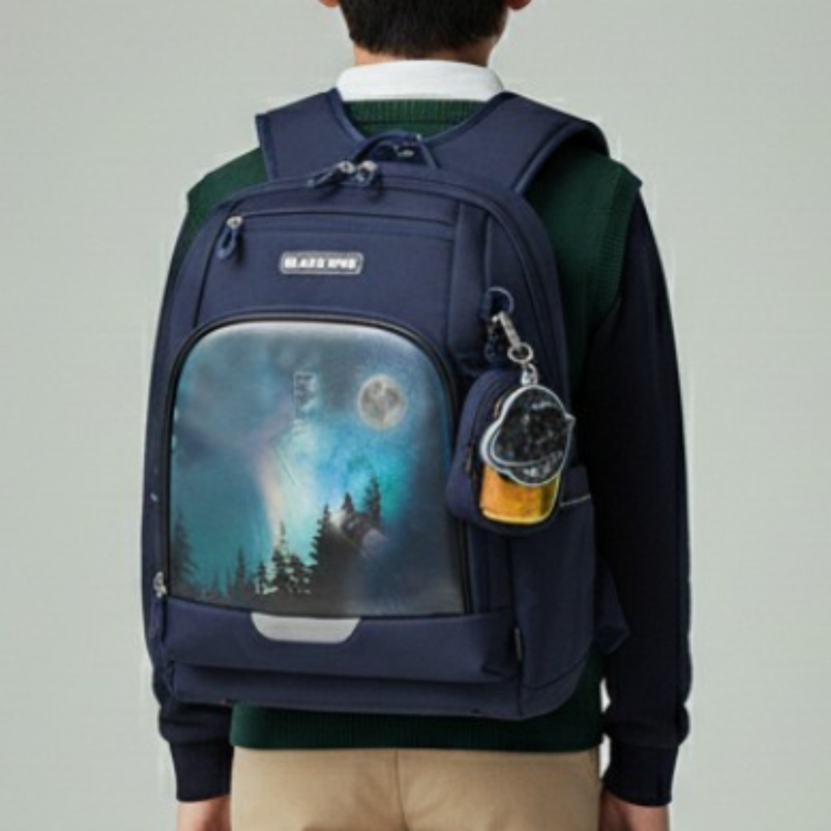 [백화점출고] 블랙야크 신학기 책가방 남아 유니버스 보조가방 키링 세트 블루 초등학생 초등 백팩 가방 225,900원