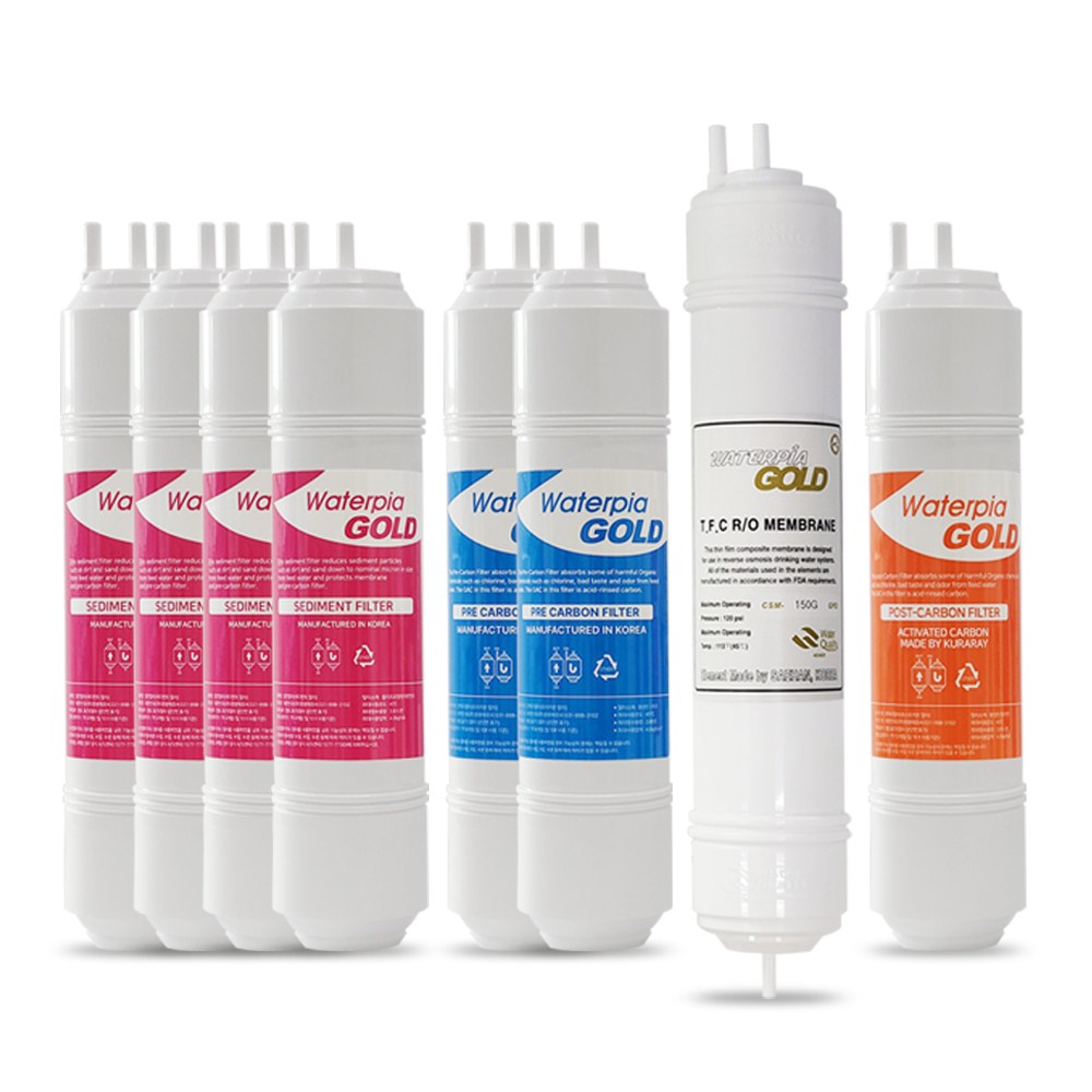 [정품] 원봉 워터피아 골드 RO멤브레인 정수기필터 세트 150GPD 79,900원