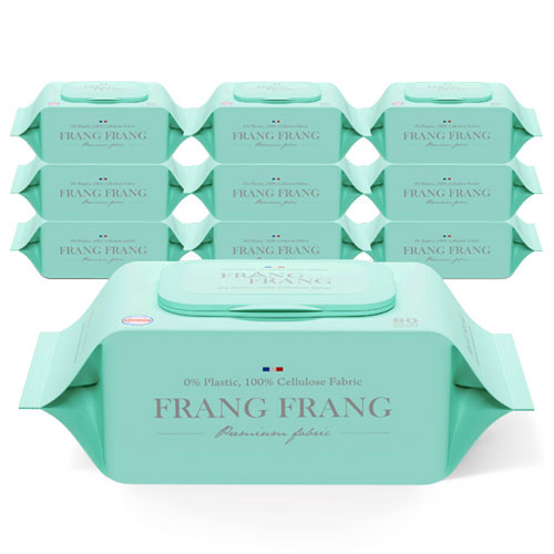 프랑프랑 플라스틱0% 화이트 비데 물티슈 60gsm(무향) 19,900원
