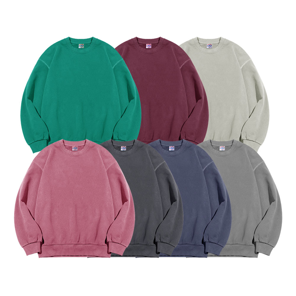 델리엔 소재감좋은 피그먼트 커플 맨투맨 오버핏 빅사이즈 여성 남성 티셔츠 39,600원