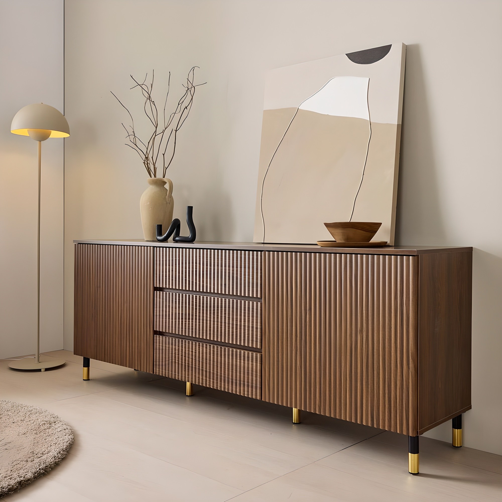 켄트 높은 템바보드 티비다이 거실장 1800, 화이트 159,000원