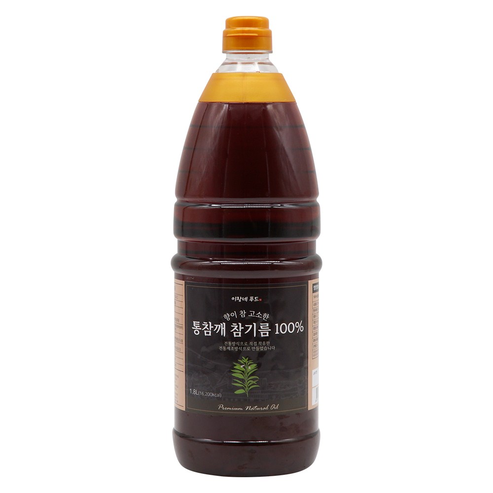 이장네_향이 참 고소한 통참깨 참기름 %_ _, 1개, 1.8L 27,280원