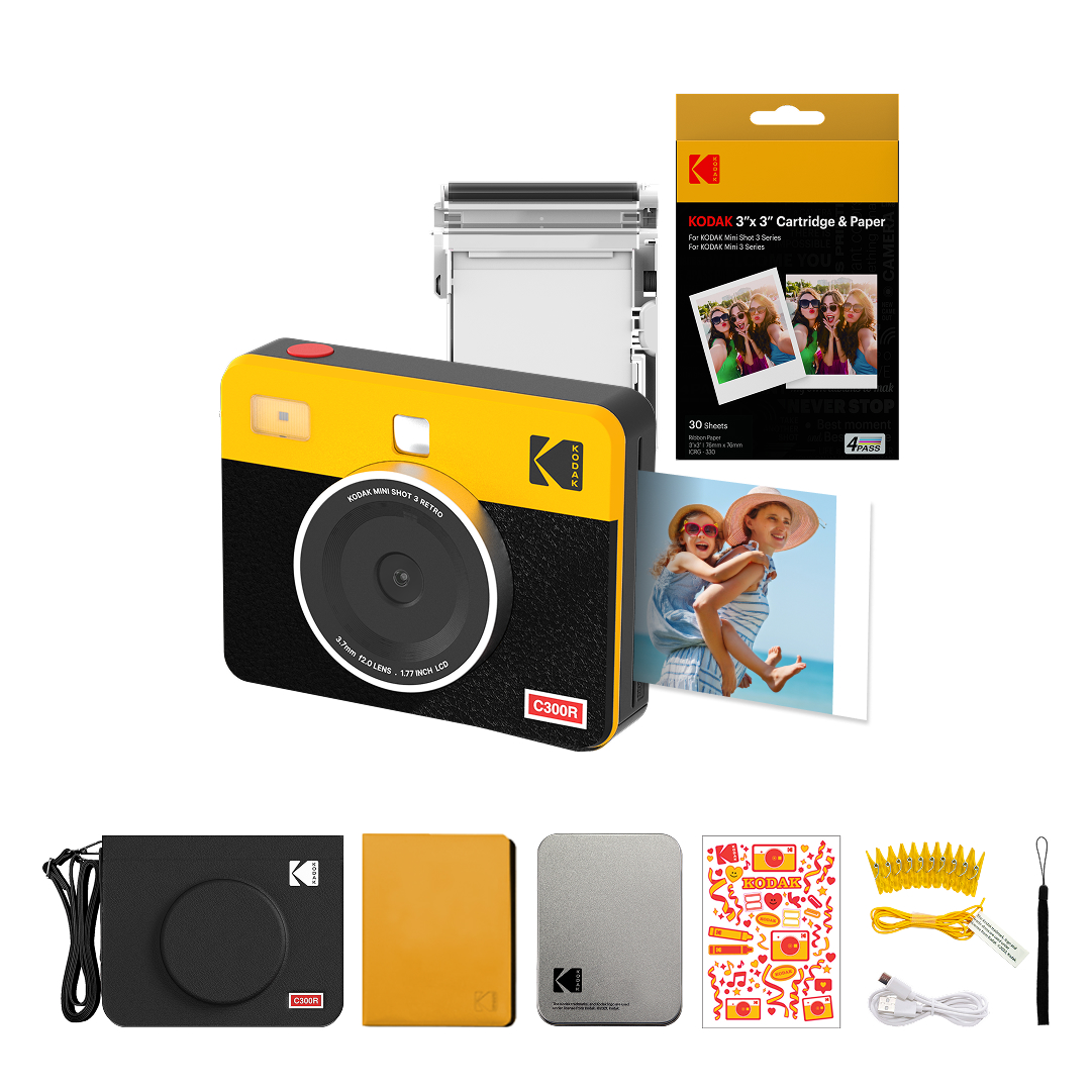코닥 미니샷3 레트로 즉석카메라 C300R + 카트리지 38p + 액세서리 세트 234,000원