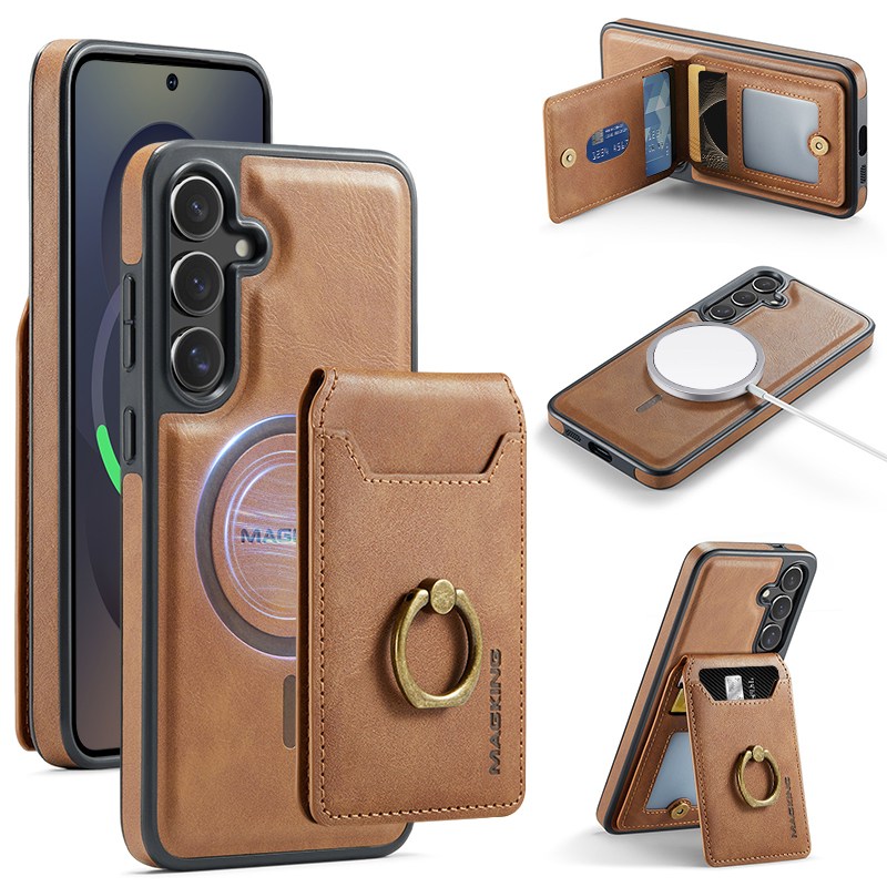 오솜 핸드폰 케이스 갤럭시 S24/S25 울트라/S25/S25플러스 맥세이프 카드 지갑 가죽 케이스 17,900원