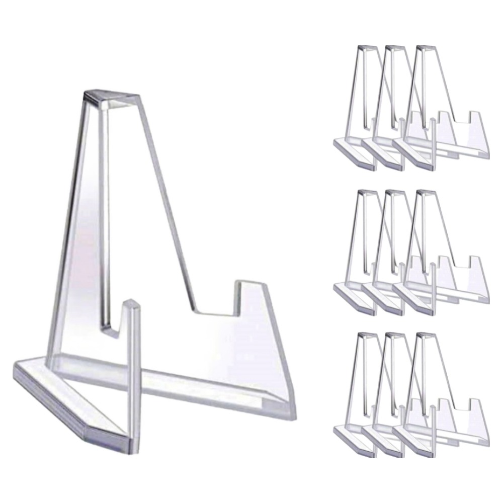 담다원 미니 아크릴 삼각 거치대, 투명, 10개 4,540원