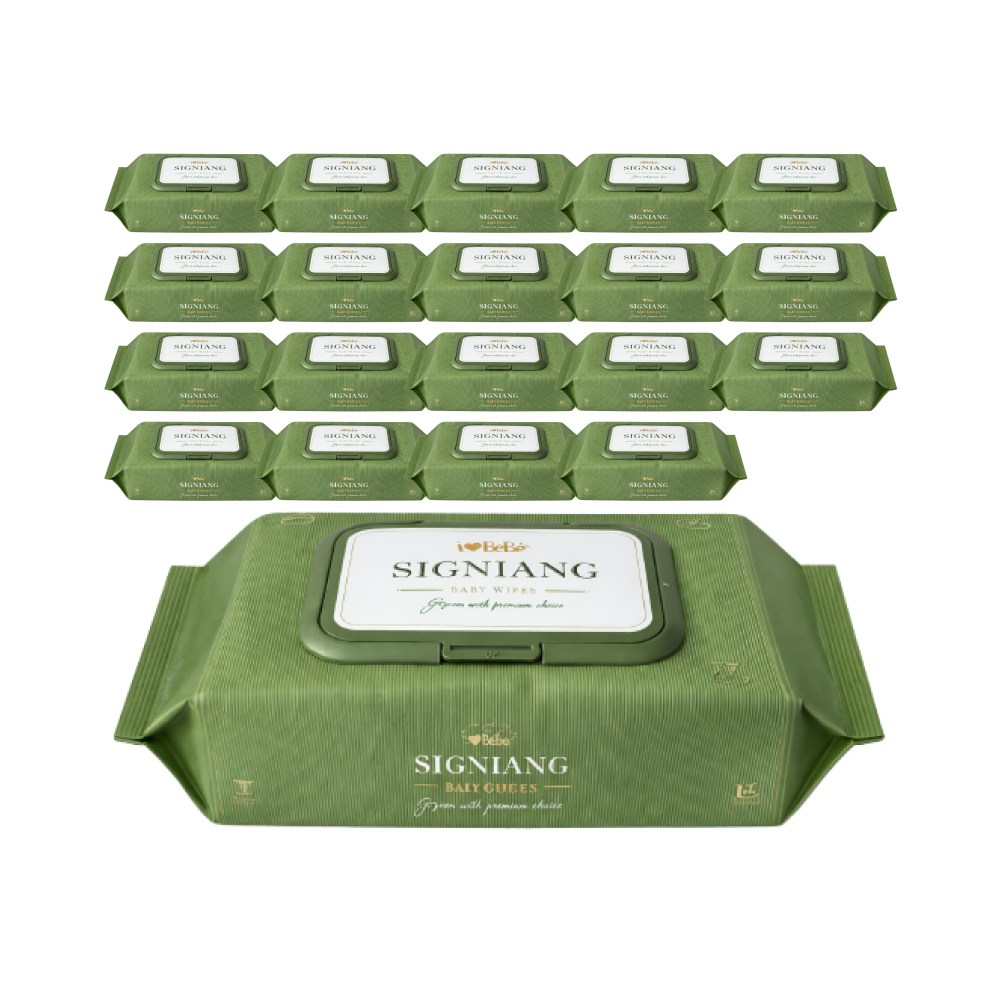 아이러브베베 시그니앙 더그린 75g 77매 20팩 캡형 아기물티슈 26,390원