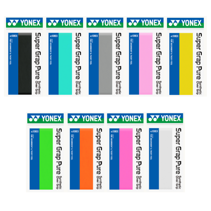 요넥스 오버그립 AC108EX 6개 배드민턴 테니스 그립, 옐로우, 6개, 현재가 13,500원