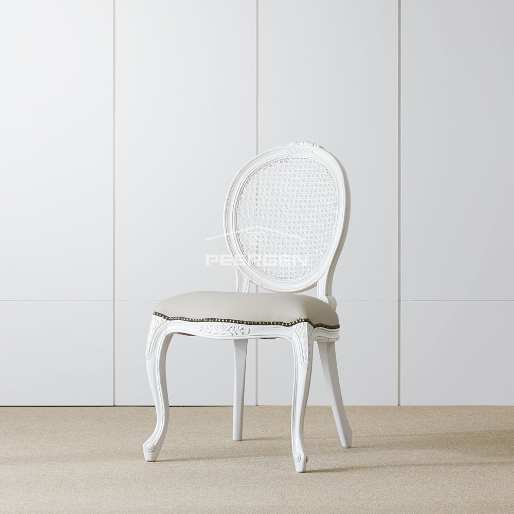 피어젠 아이린 프렌치 엔틱 식탁 라탄 의자 화이트 원목 199,000원