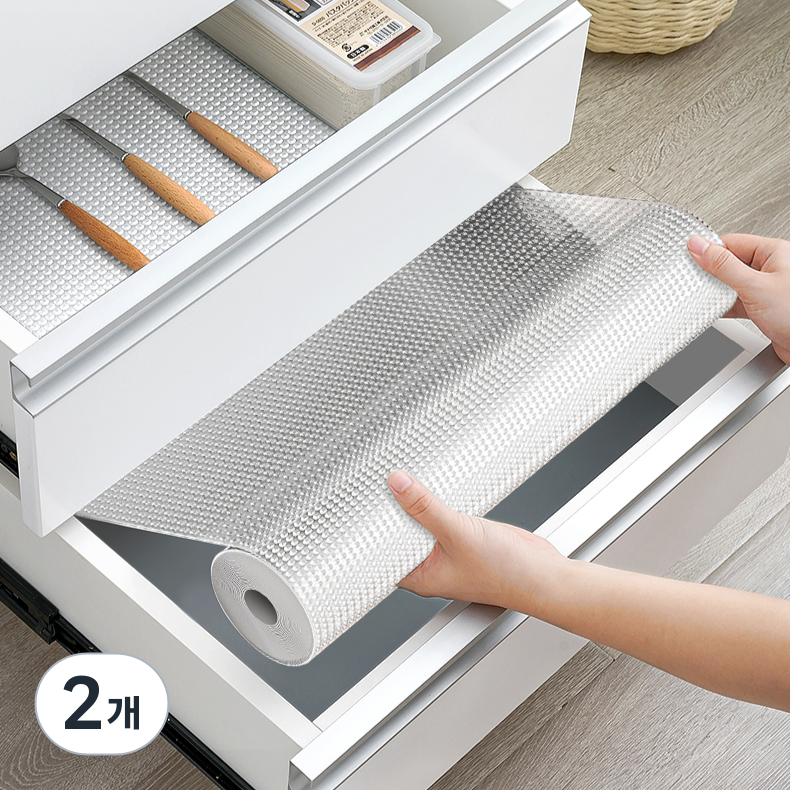 요펜스 잘라쓰는 주방매트 방유 방오 기능 미끄럼방지 패드 두꺼운 씽크대 시트지 특대형, 2개, 투명 20,490원