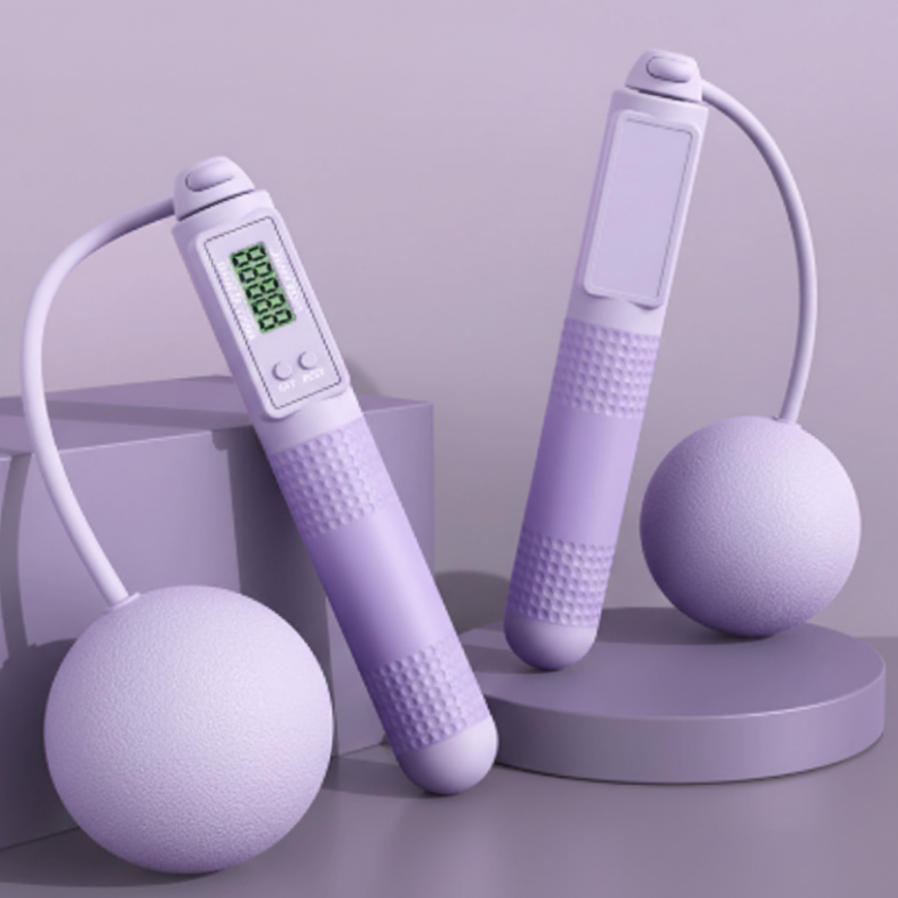 루베리코 스마트 2in1 카운터 멀티 줄없는 줄넘기, 1개, 퍼플 8,900원