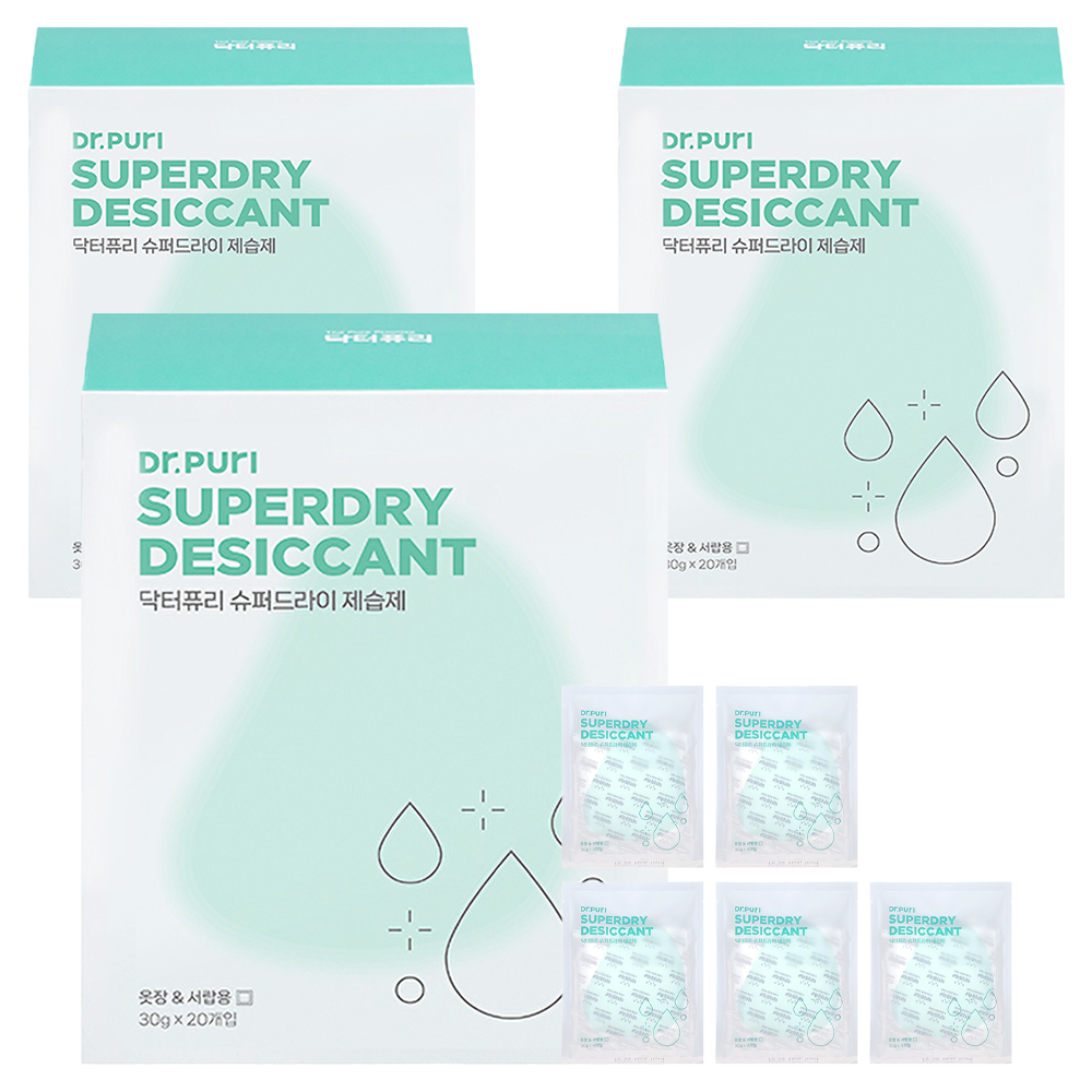 닥터퓨리 슈퍼드라이 제습제 본품, 30g, 60개 36,930원