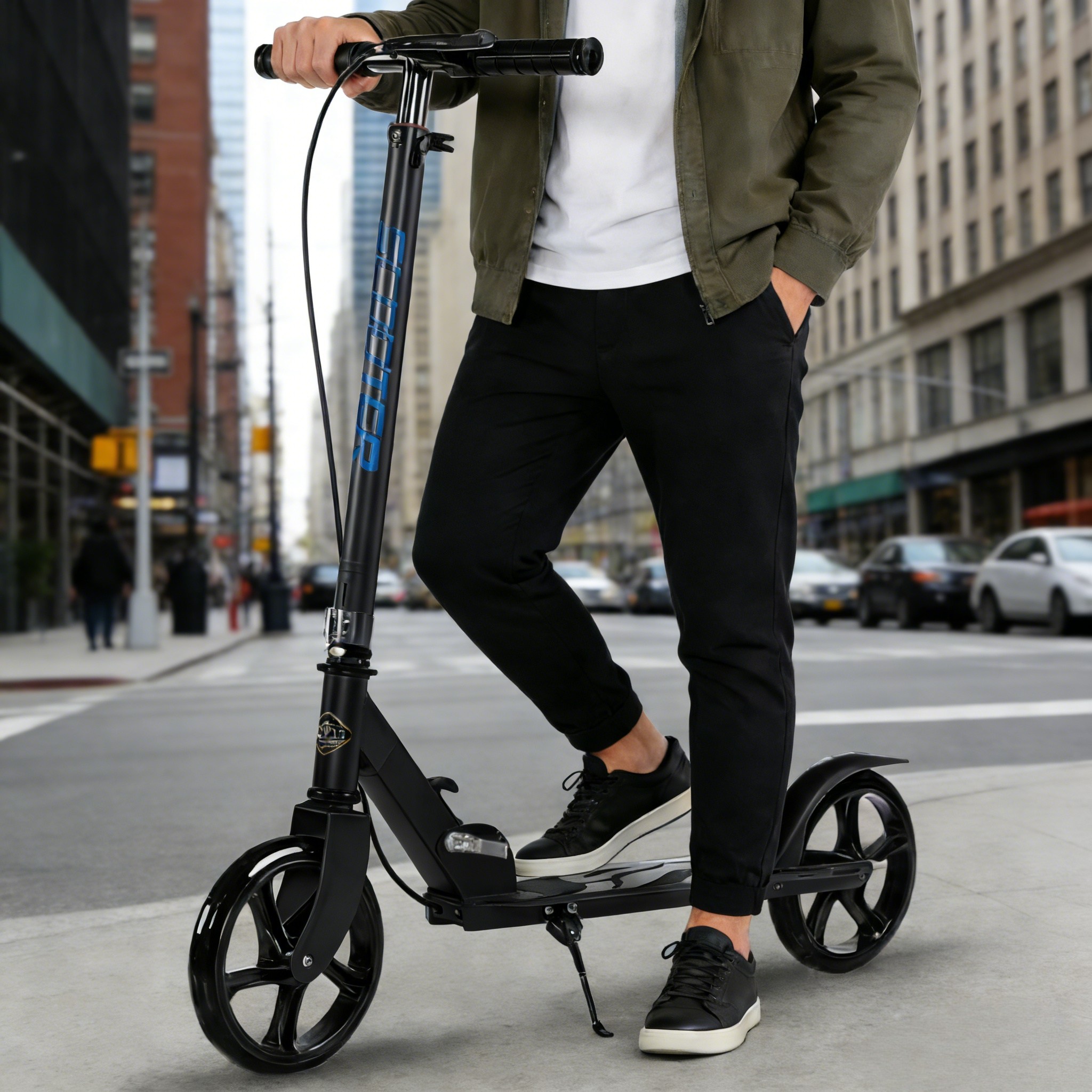 Mochae 접이식 킥보드 시니어 접이식 더블브레이크 스쿠터 주니어 킥보드 14세 이상 접이식 퀵보드 클래식 두발킥보드 휴대용 출퇴근용 성인 스쿠터 55,500원