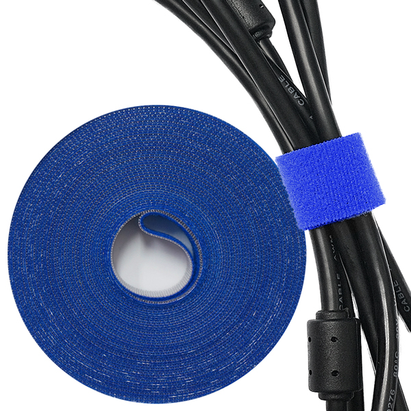 엠비에프 선정리 벨크로 케이블 타이 10m 블루 MBF-VCR, 1개 4,700원