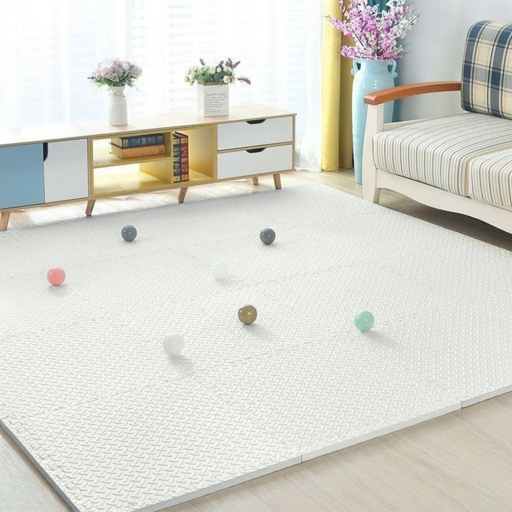 생활연구소 EVA 고탄력 양면사용 방수 미끄럼방지 층간소음방지 퍼즐매트 2.5cm, 16개, 화이트 29,900원