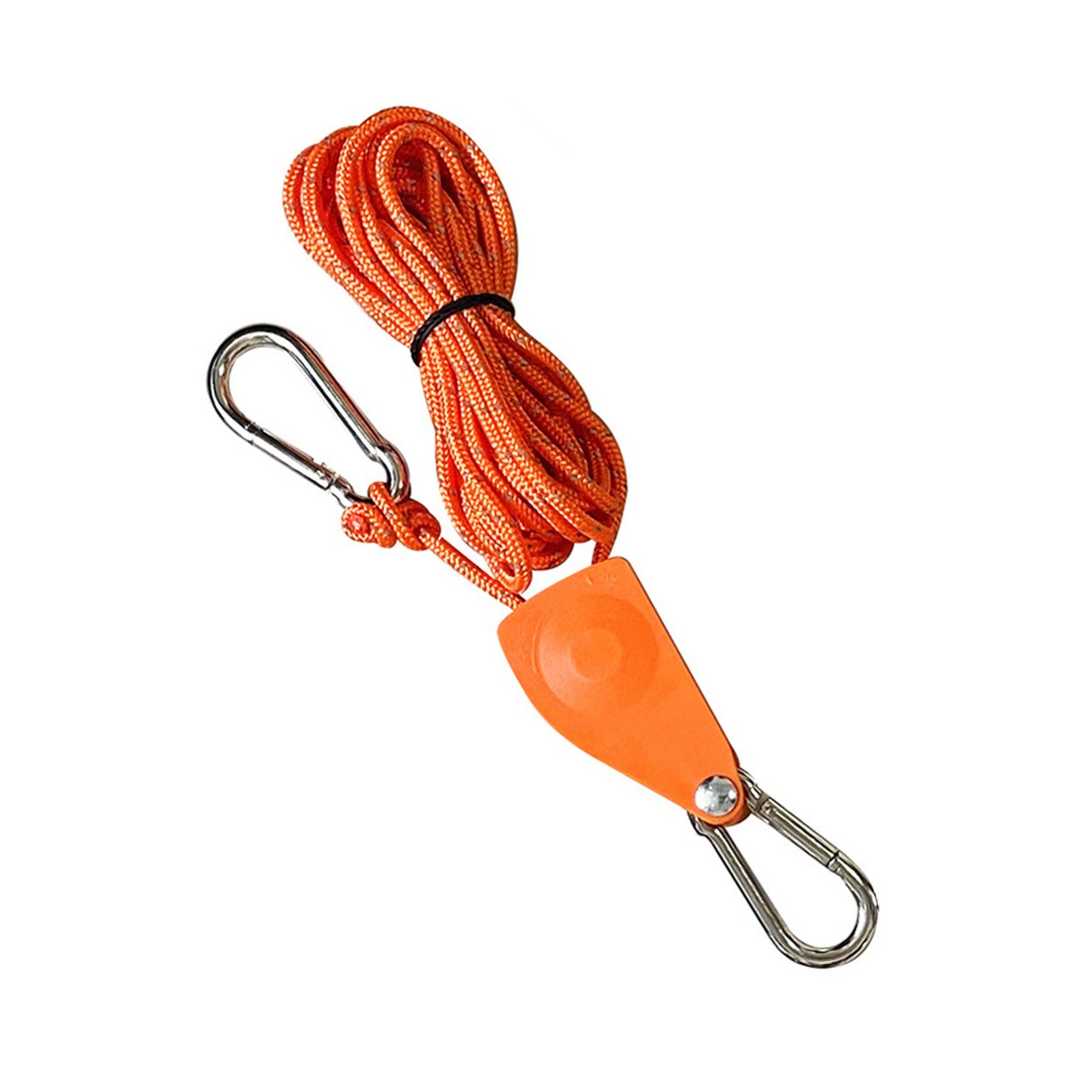 4mm 강력 4m 길이 캠핑 타프 텐트 바람막이 줄 7가지 컬러 자동 잠금 조임기 묶음줄, Orange 3,200원