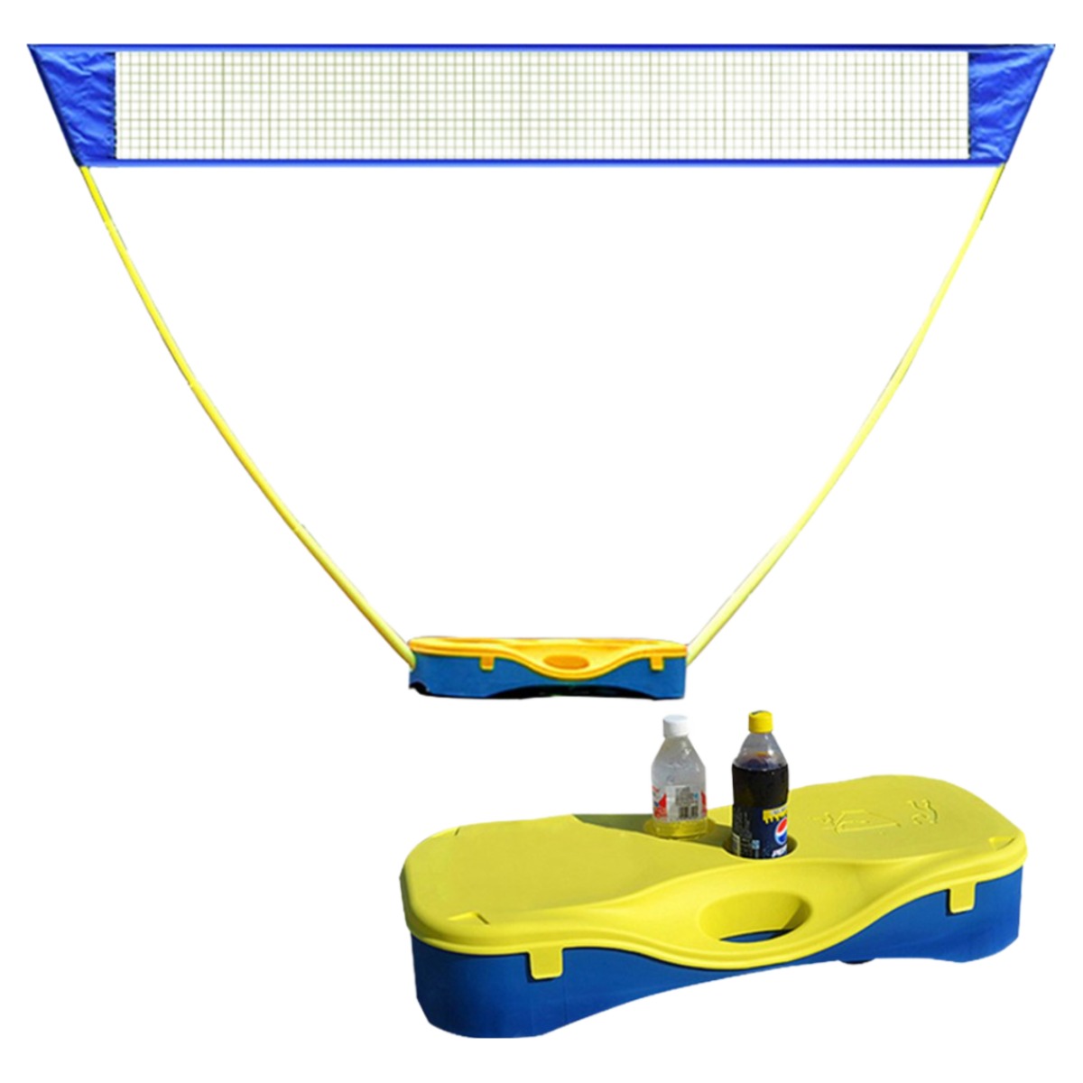 휴대용 배드민턴 네트 세트 간편 접이식 이동식 캠핑 야외 실내 셔틀콕 비치발리볼 그물 망, 옐로우 43,650원