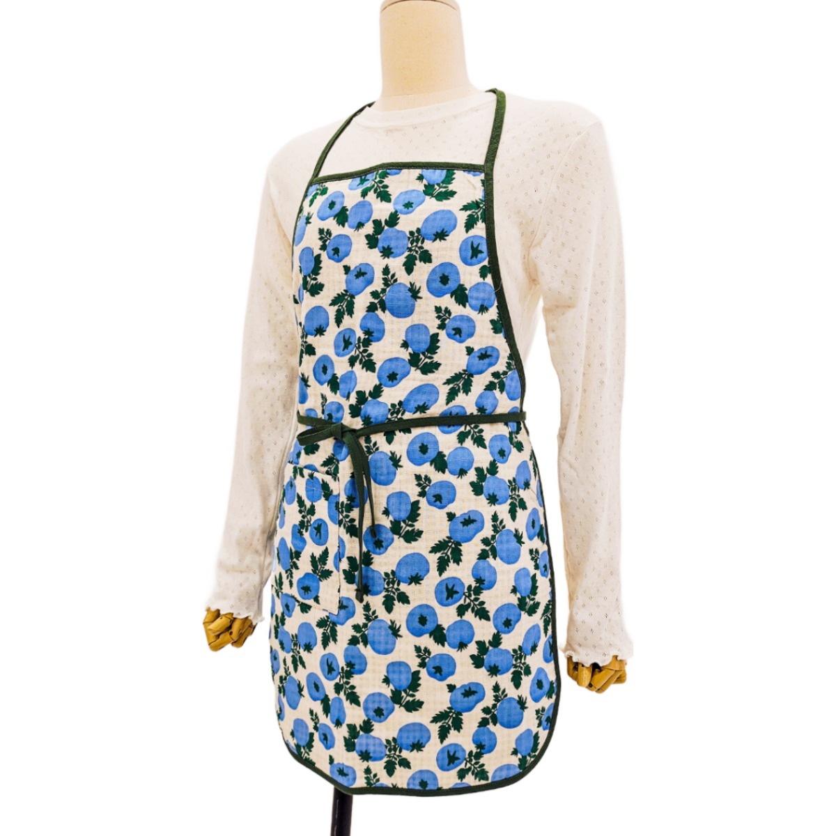 [서울양품점] 국산 리버시블 4중 거즈면 토마토 미니 앞치마 카페 주방 공방 미용 바리스타 28,800원