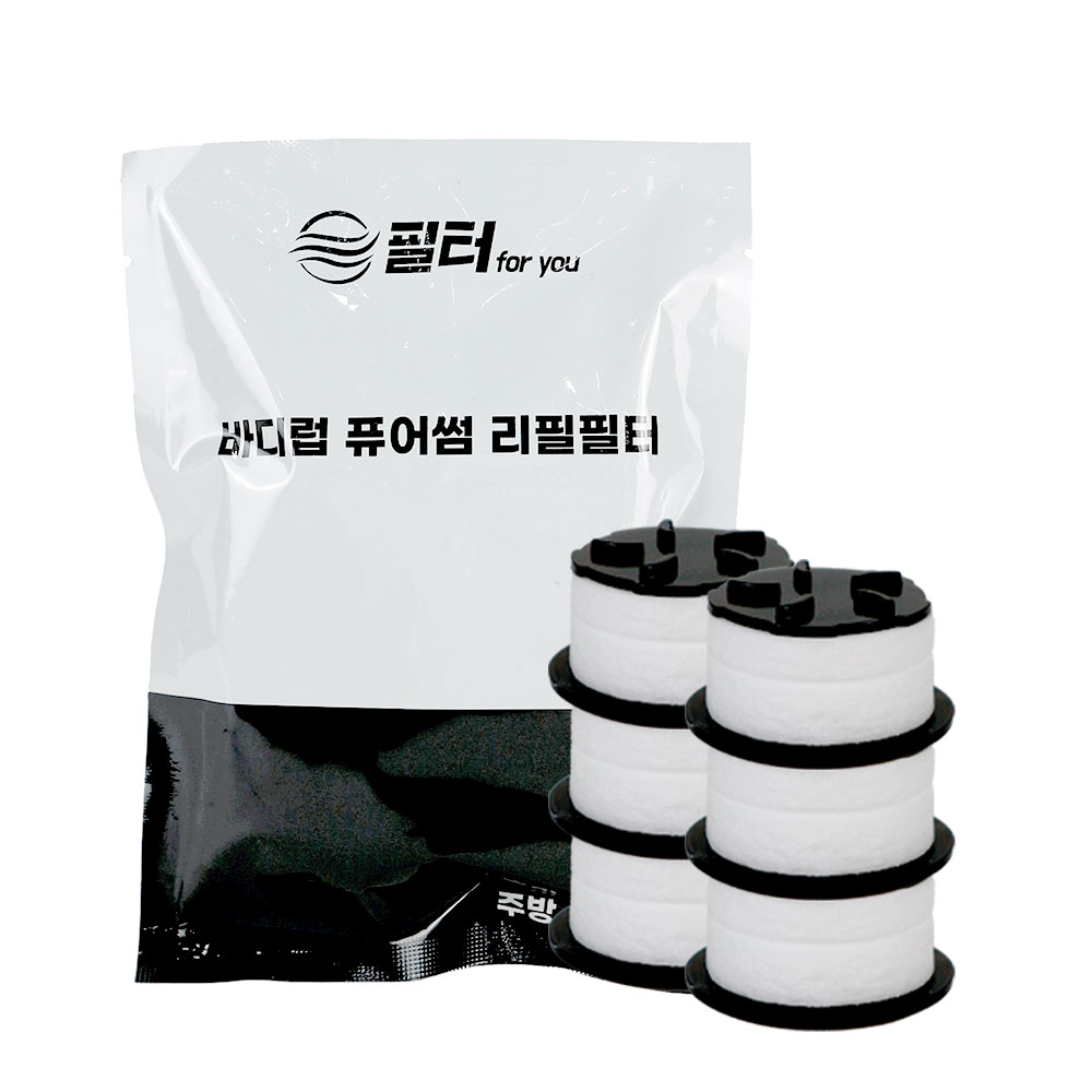 필터포유 바디럽 퓨어썸 세면대용 호환 필터 녹물제거용, 6개 10,900원