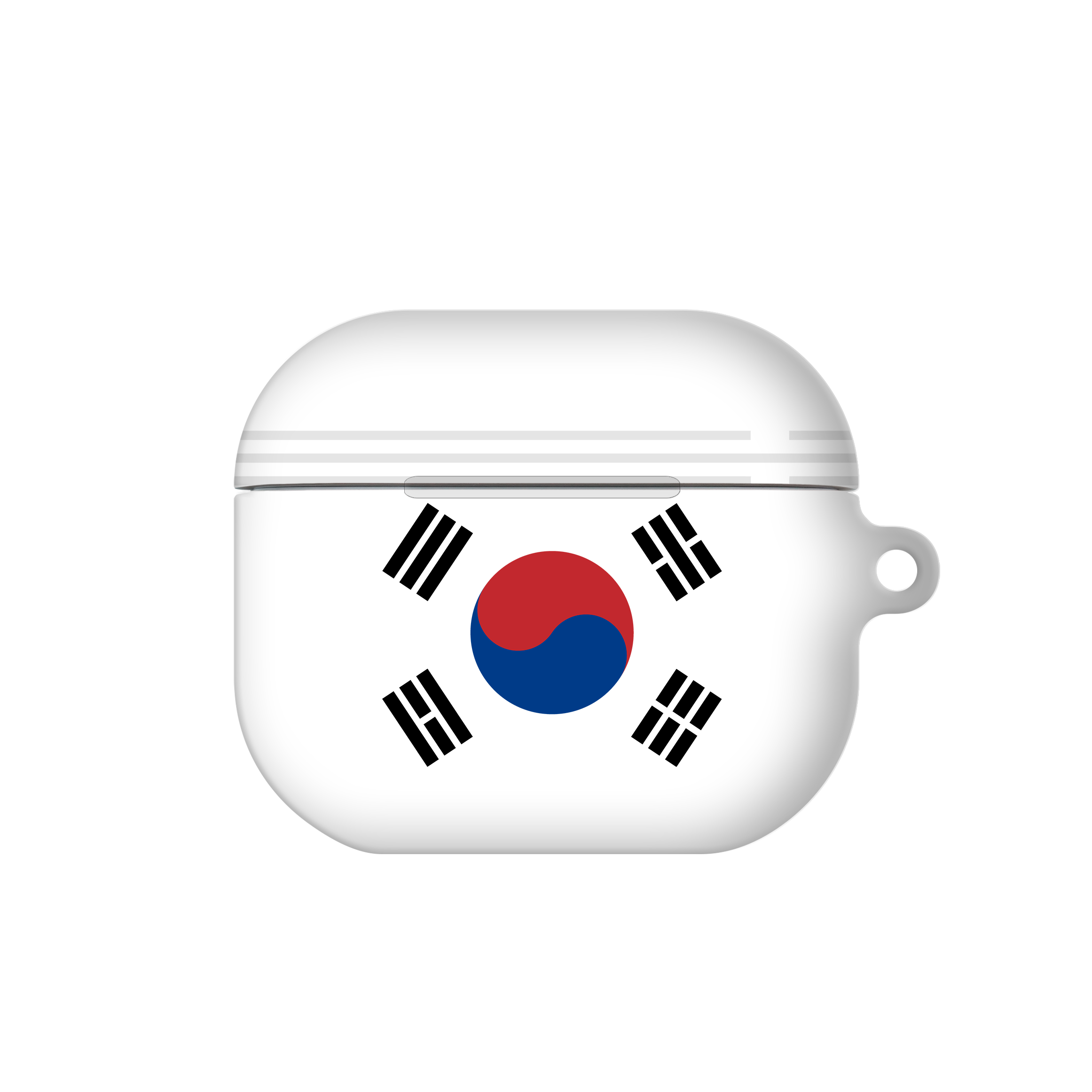 케이스포 대한민국 태극기 디자인 3D풀커버 에어팟 케이스, 심플 화이트, 에어팟 프로3 22,000원