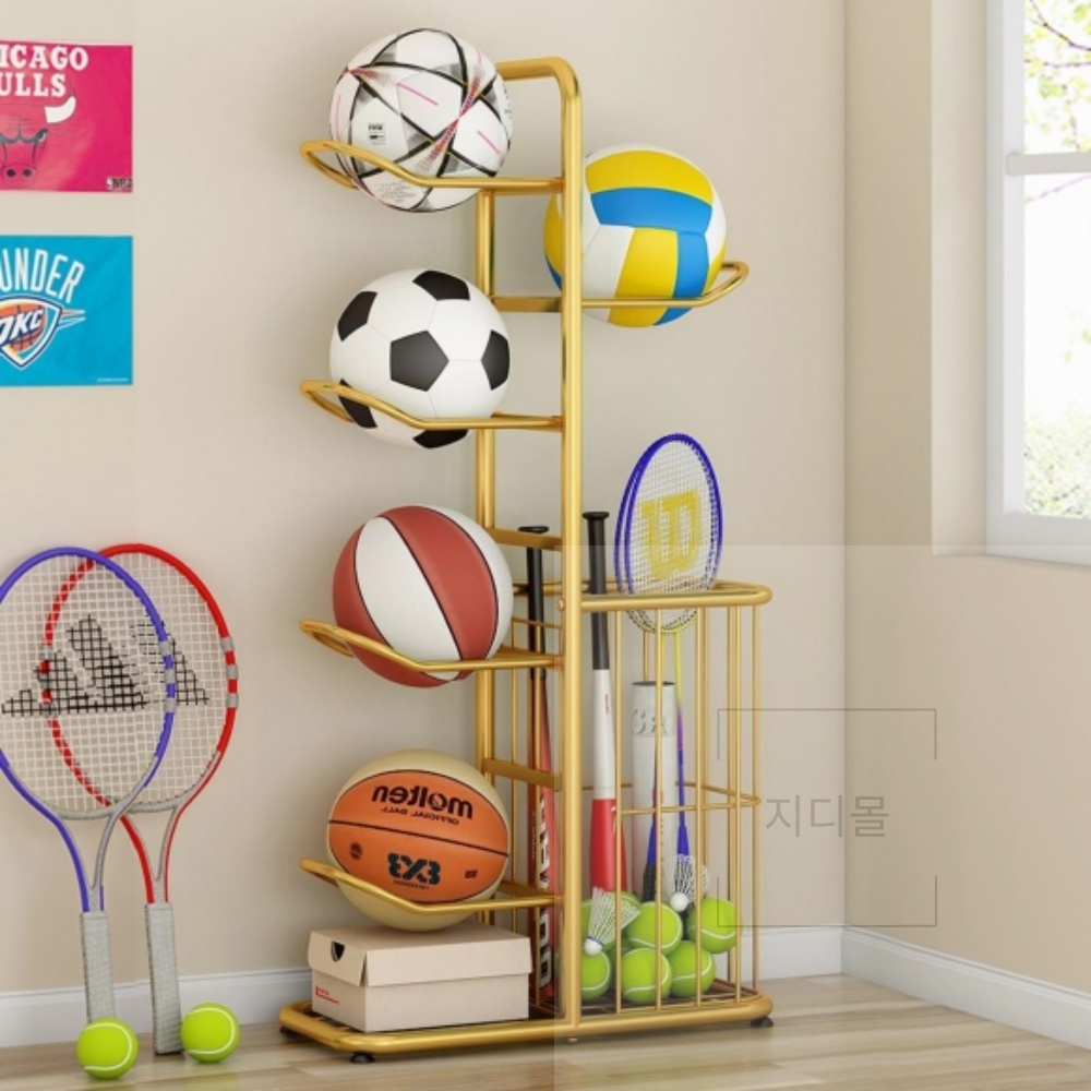 스포츠볼 진열대 (5구) (골드) 상품진열대, 현재가 81,600원