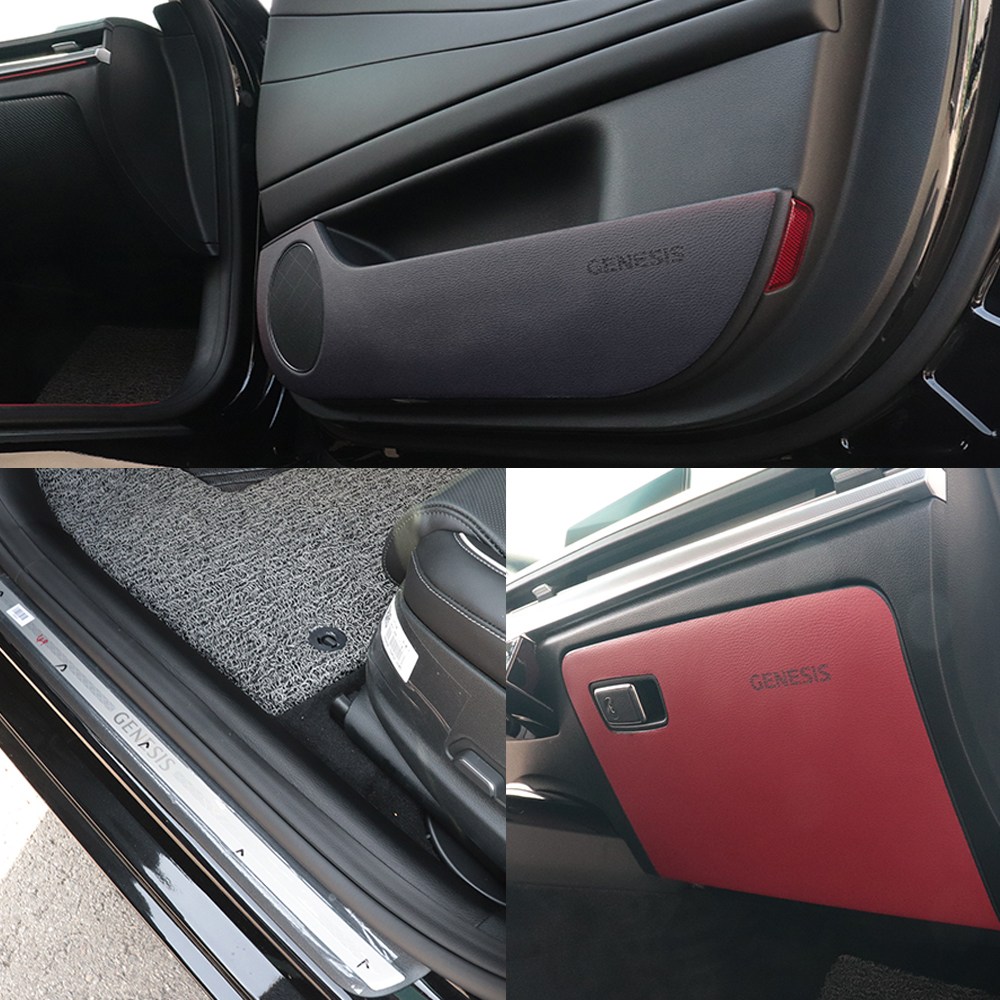 제네시스 G80 rg3 튜닝 도어커버 인조가죽 스크래치방지커버 차량실내몰딩 제네시스 올뉴G80 24,600원