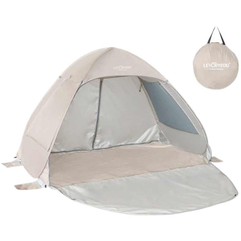 위블랑 경량 피크닉 원터치 그늘막 텐트, 3~4인용, 베이지 43,500원