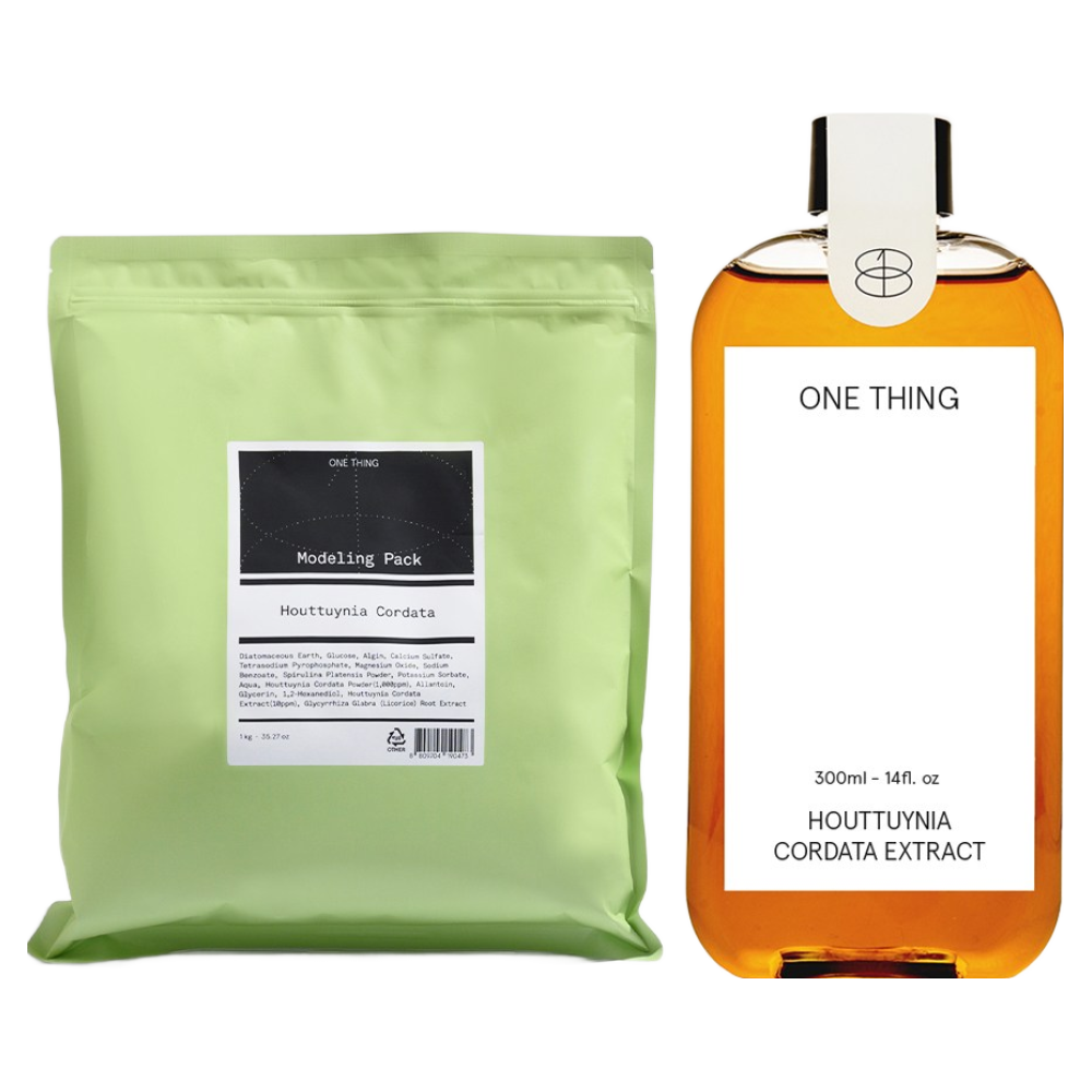 [원씽 피부 진정 2종세트] 원씽 어성초 추출물 토너 300ml+어성초 모델링 팩 1kg / 거칠고 예민한 피부를 촉촉하게 38,780원