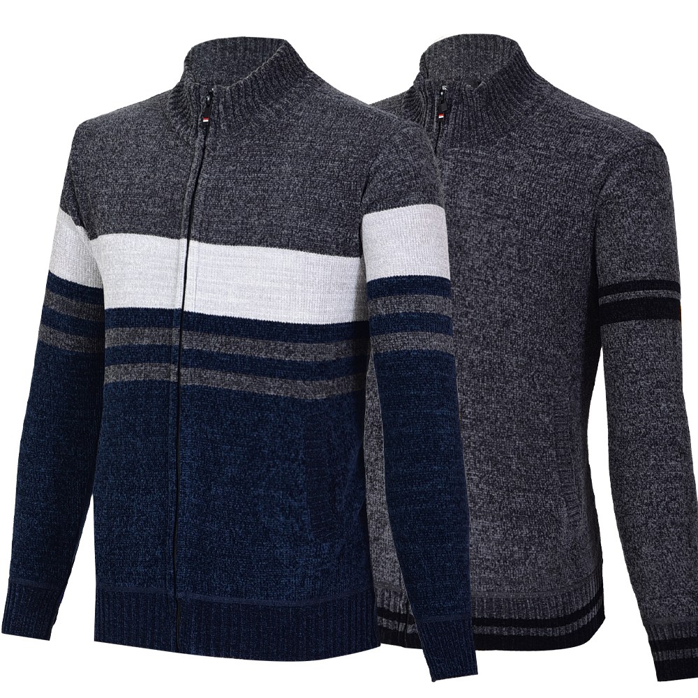 워킹맨 2장(1+1) 겨울시즌 포근한 니트 스판 자켓 아웃도어 골프웨어 일상복 외출복 상의 F119 79,800원