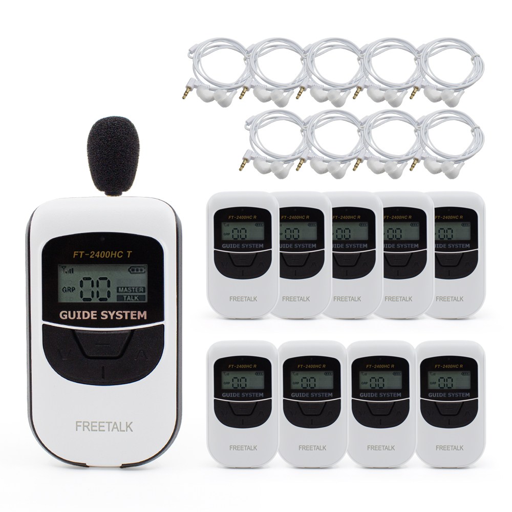바투 FT-2400HC 송신기 1대/수신기 9대 10대세트 여행용 산업시찰 인터컴 (FT-2400HC), 단일상품, 1개 950,000원