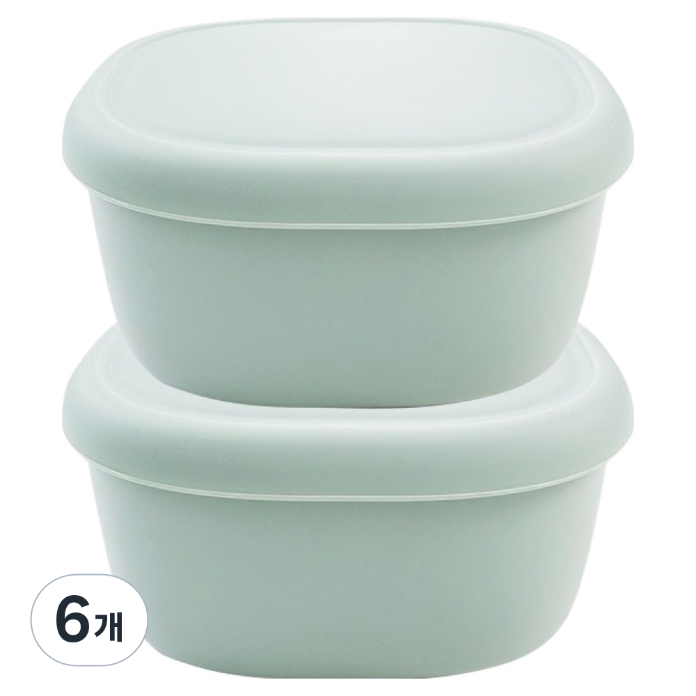 실리팟 국내생산 실리콘 밀폐용기 다크민트 중 120 x 100 x 59 mm, 6개, 330ml 48,000원