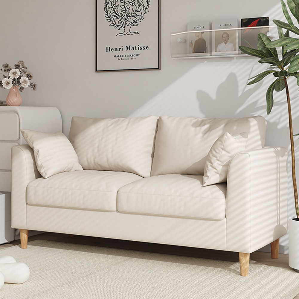 2인용/3인용 패브릭 소파 가정용 좁은거실 쇼파 원룸 라운지 카페 심플쇼파, A02 220,000원