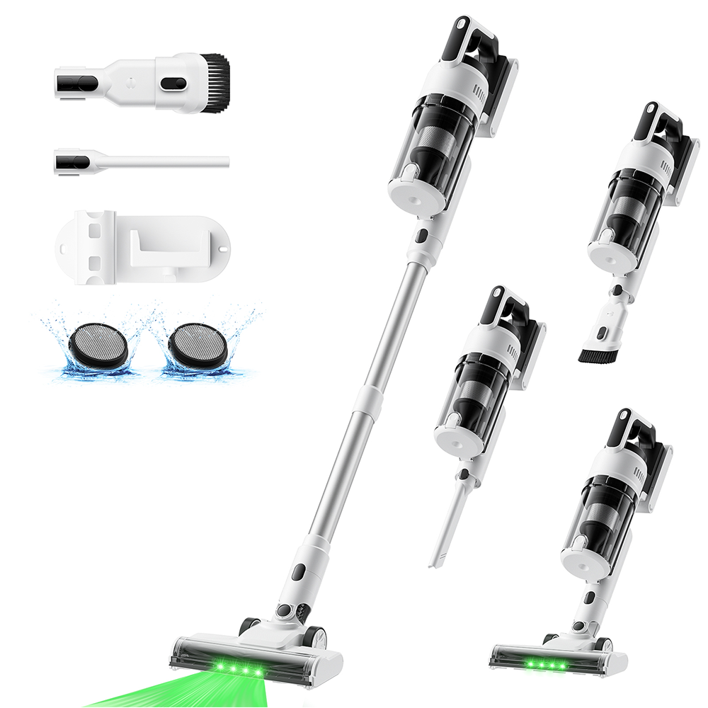 [2026년형] NICESUN 차이슨 무선 스틱 청소기 BLDC 모터 30KPa 초강력 흡입력 셀프 스탠딩 다양한 구성품 MS109D, 화이트 89,900원