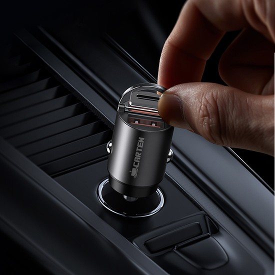 카템 슈퍼미니 초고속 차량용 듀얼 충전기 시거잭 PD PPS 30W 12,800원