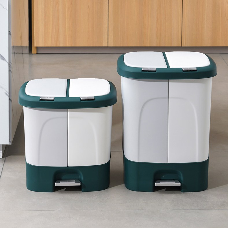 데코트리 모던 원터치 페달 2칸 분리수거함 28,300원